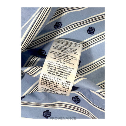 🔴 Gucci Fil Coupe Shirt - Blue Bee Stripe 38 15