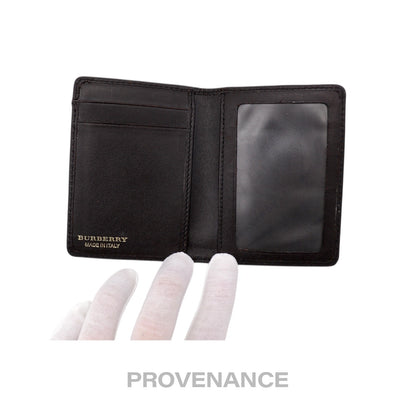 🔴 Burberry Pocket Organizer Wallet - Haymarket Check Black