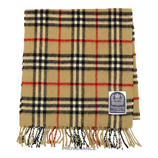 🔴 Burberry Scarf - Silver Jubilee Nova Check Cashmere