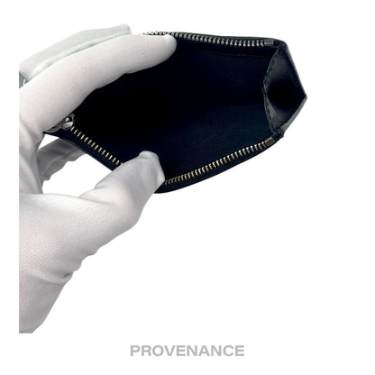 🔴 BURBERRY LONDON ENGLAND Zip Card Holder Wallet - Black