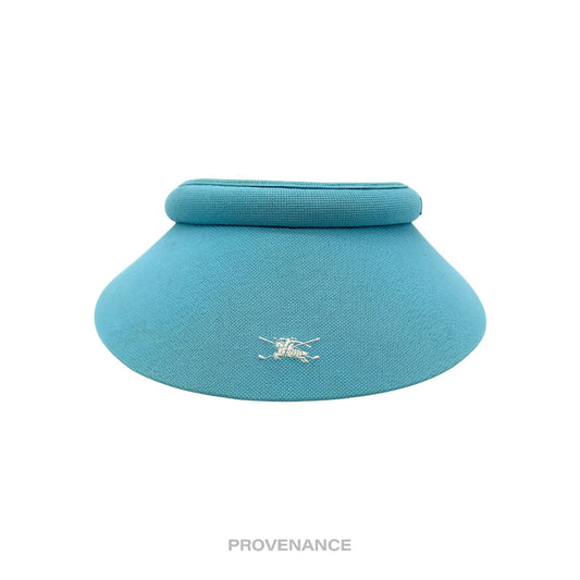 🔴 Burberry Golf Knight Logo Visor - Sky Blue Nova Check