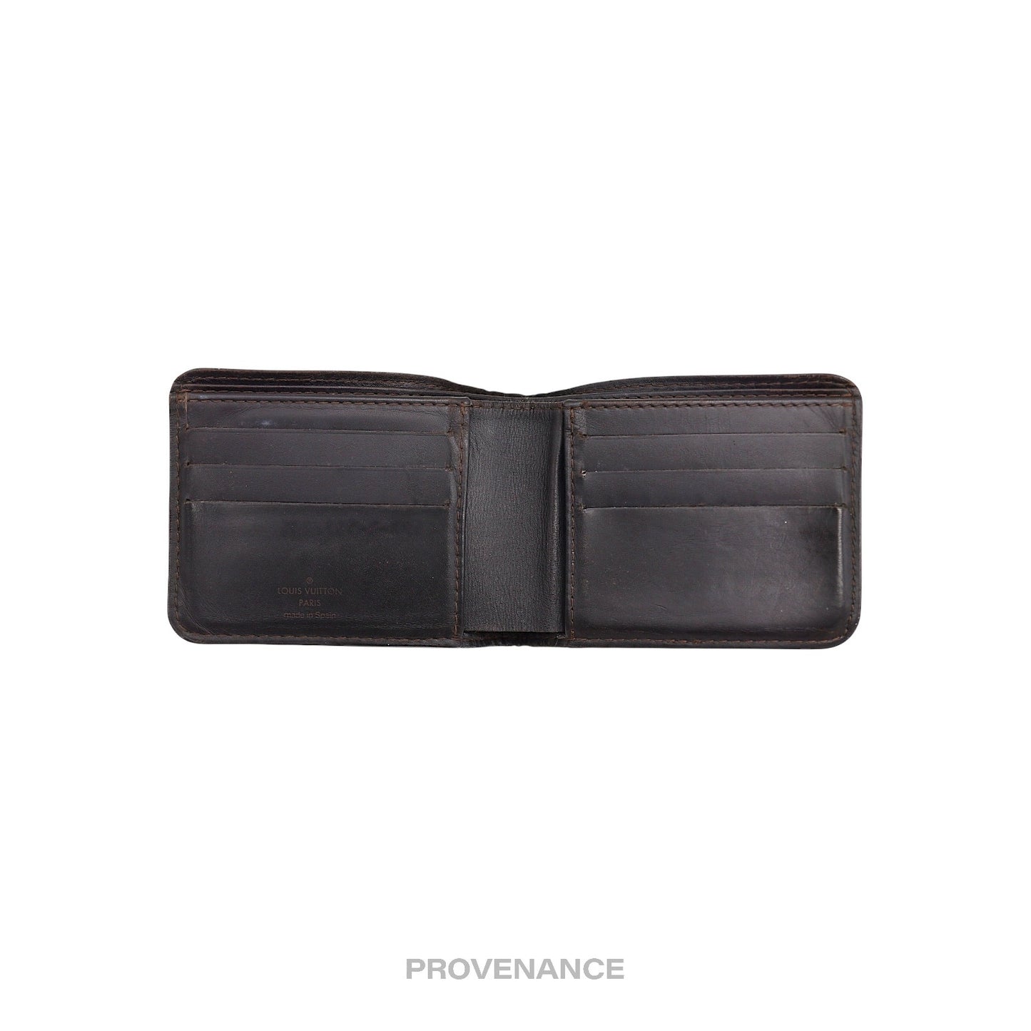 🔴 Louis Vuitton 6CC Bifold Wallet - Utah Brown Leather