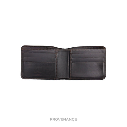 🔴 Louis Vuitton 6CC Bifold Wallet - Utah Brown Leather