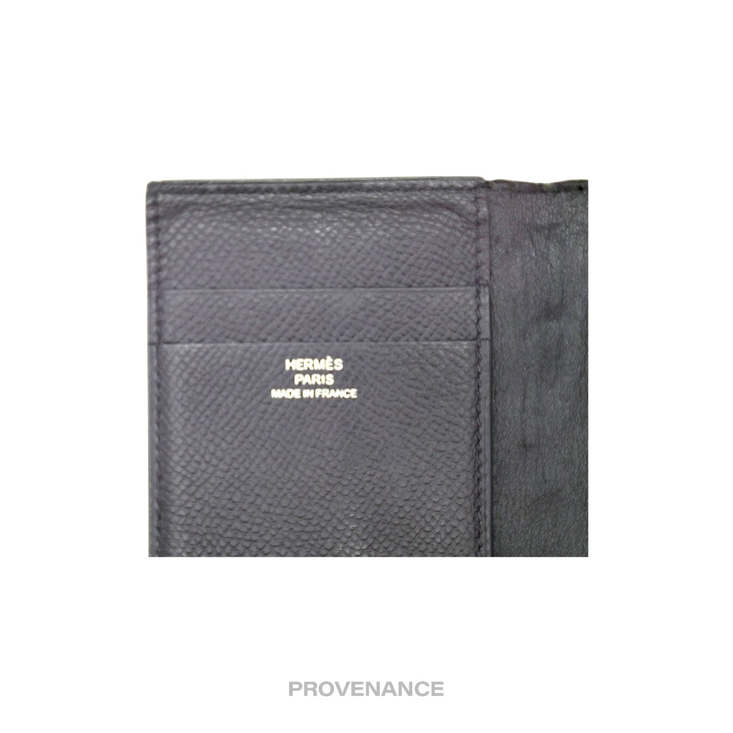 🔴 Hermes MC2 Euclide Card Holder Wallet - Epsom Noir Black