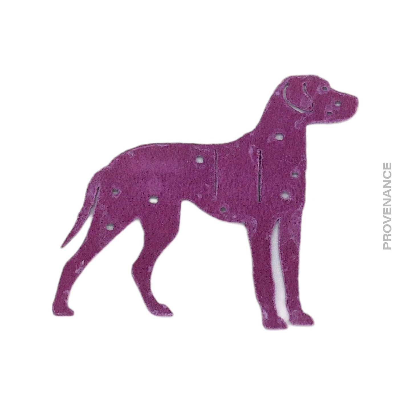 🔴 Hermes petit "h" Dalmation dog Charm - Purple Leather