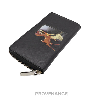 🔴 Givenchy x Disney Zip Long Wallet - Bambi Black