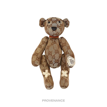 🔴 Gucci Teddy Bear - GG Canvas Tan Patchwork