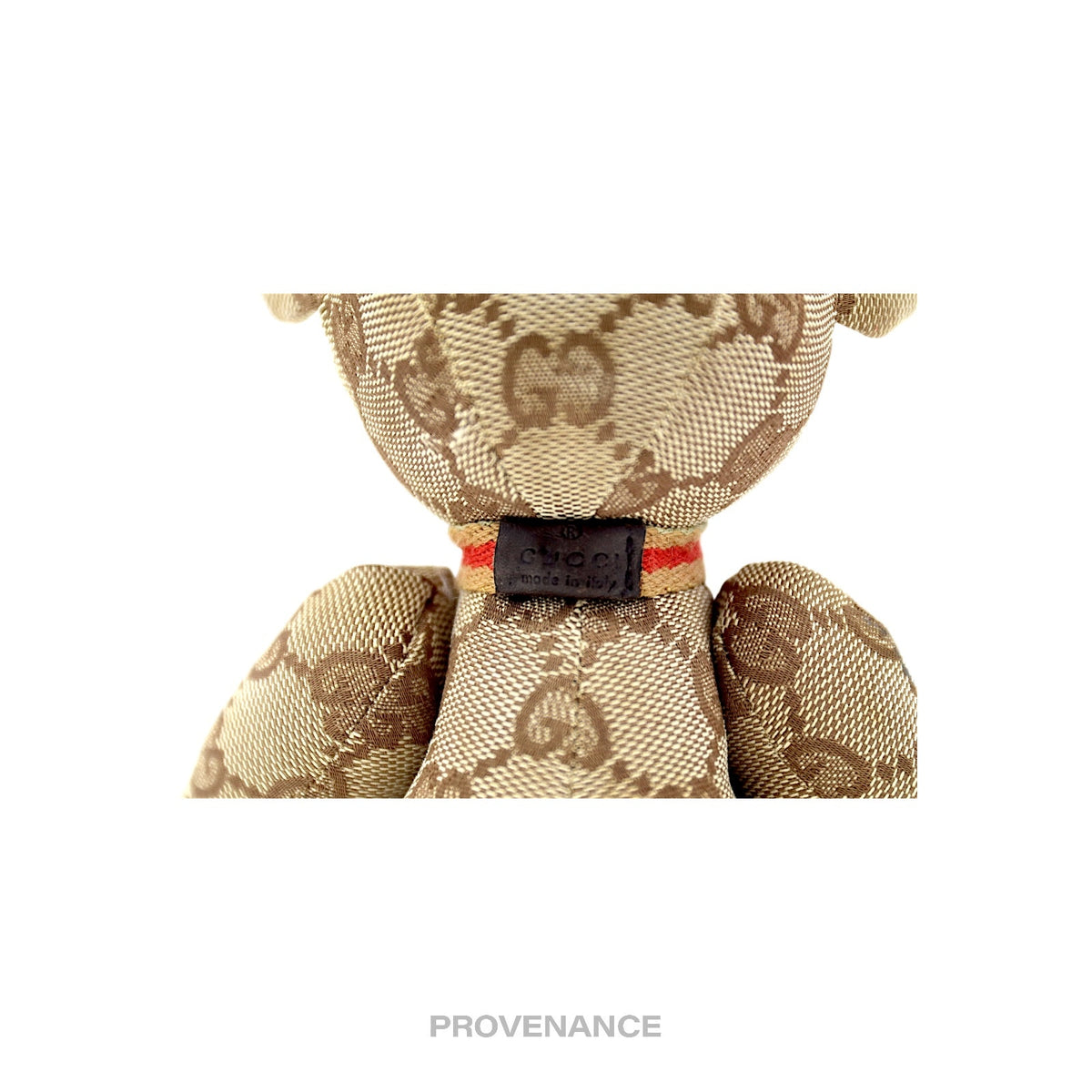 🔴 Gucci Teddy Bear - GG Canvas Tan Patchwork