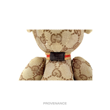 🔴 Gucci Teddy Bear - GG Canvas Tan Patchwork