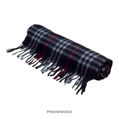 🔴 Burberry Scarf - Nova Check Cashmere Navy