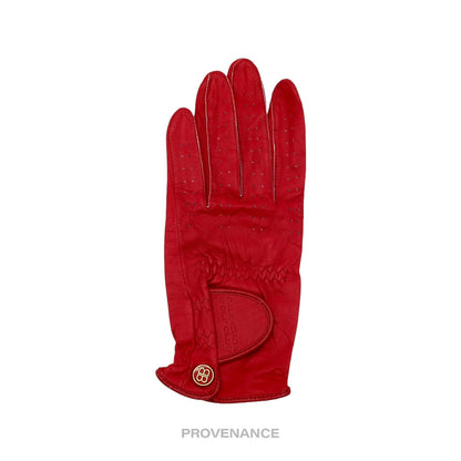 🔴 Balenciaga Golf Glove - Red Leather