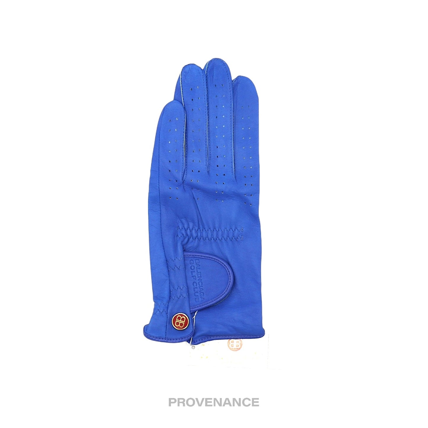 🔴 Balenciaga Golf Glove - Blue Cabretta Leather 19cm.