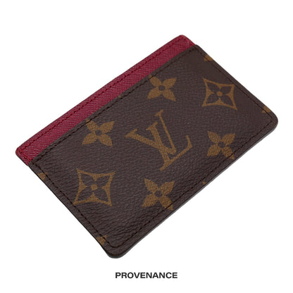 🔴 Louis Vuitton Card Holder Wallet - Monogram Fuchsia