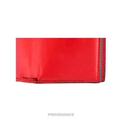 🔴 Givenchy Trifold Wallet - Two Tone Pink Red Leather