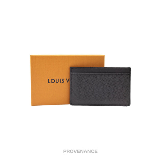 🔴 Louis Vuitton Card Wallet - Taiga Ardoise Leather