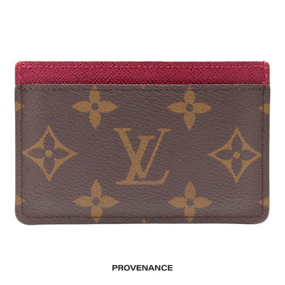 🔴 Louis Vuitton Card Holder Wallet - Monogram Fuchsia