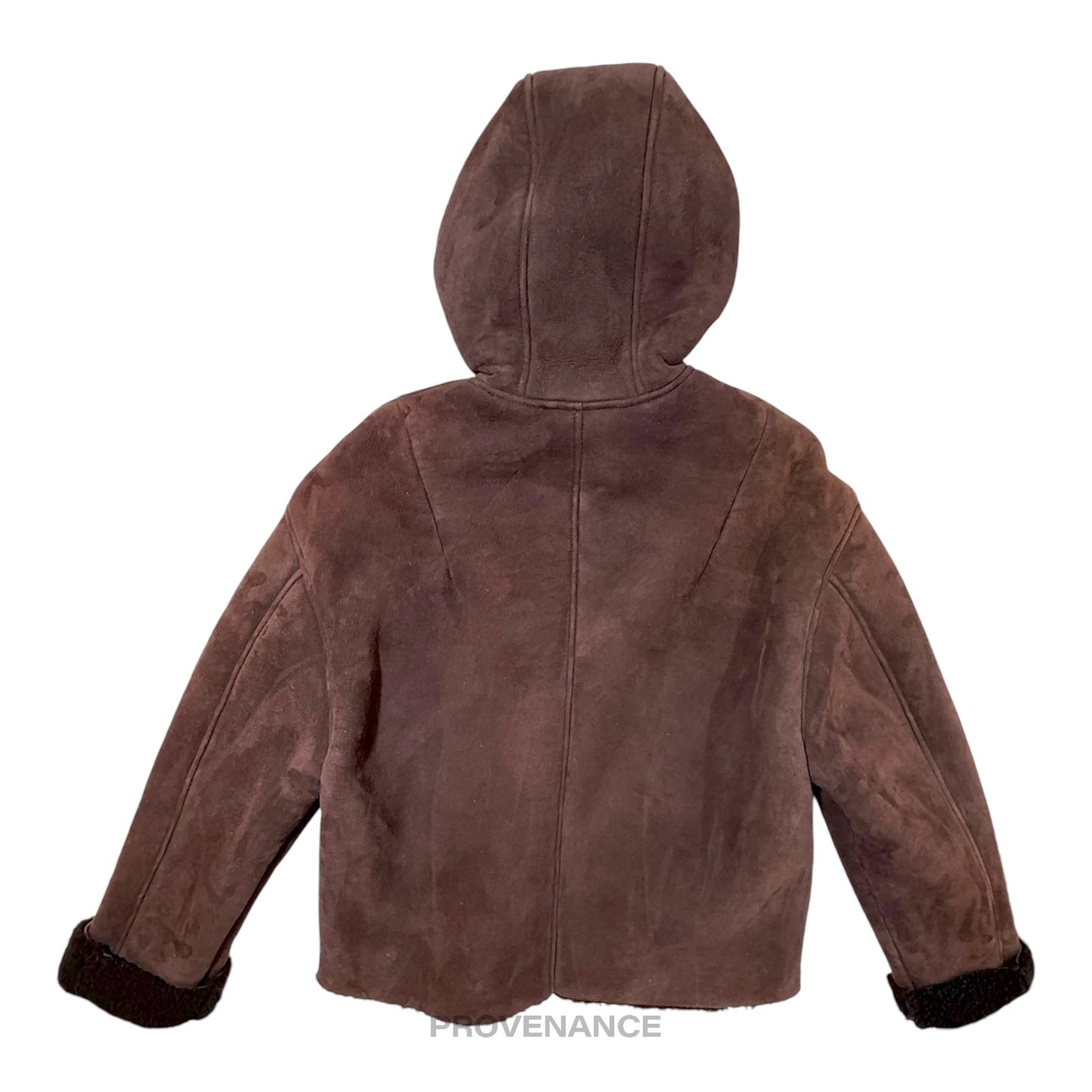 🔴 YEEZY SEASON 5 Parka Hoodie - Oxblood Shearling S