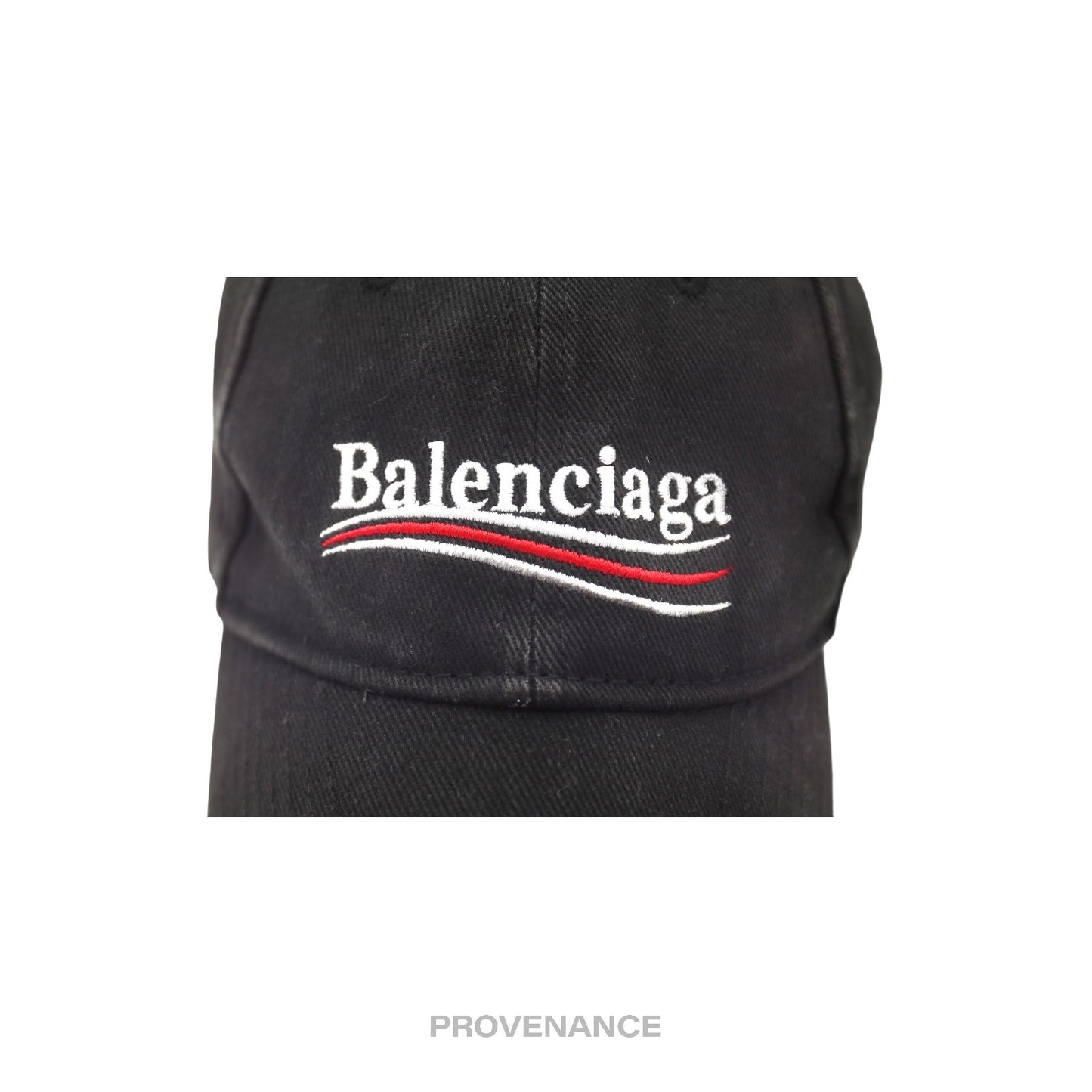 🔴 Balenciaga Political Campaign Cap Hat - Washed Black