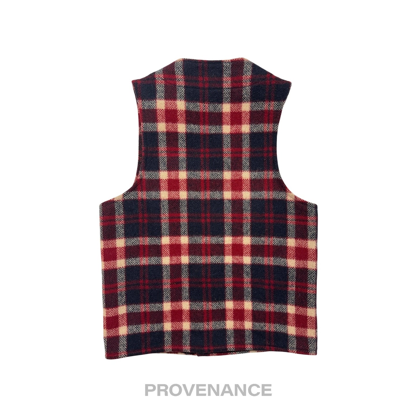 🔴  Johnson Woolen Mills Vest - Plaid XS