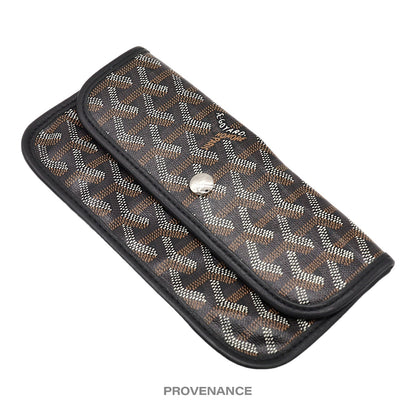 🔴 Goyard St. Louis Pouch Wallet - Black Goyardine