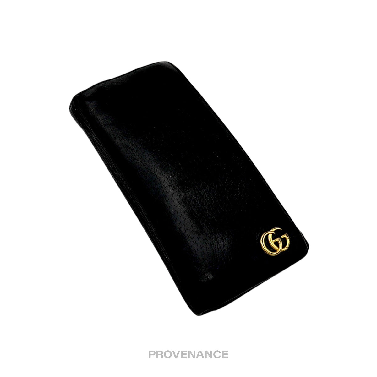 🔴 Gucci GG Marmont Long Wallet - Black Leather