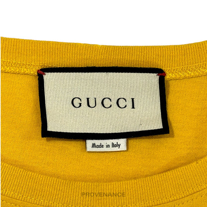 🔴 Gucci Coco Capitan T-Shirt - Yellow XS