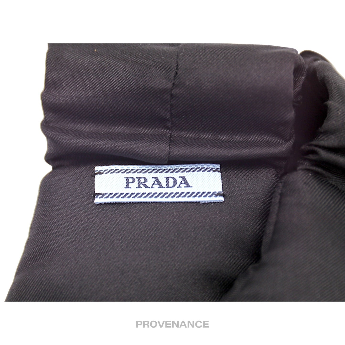 🔴 Prada Travel Sleep Mask - Black Satin Twill