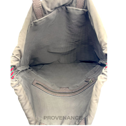 🔴 Gucci Neo Vintage Drawstring Tote Backpack - GG Canvas