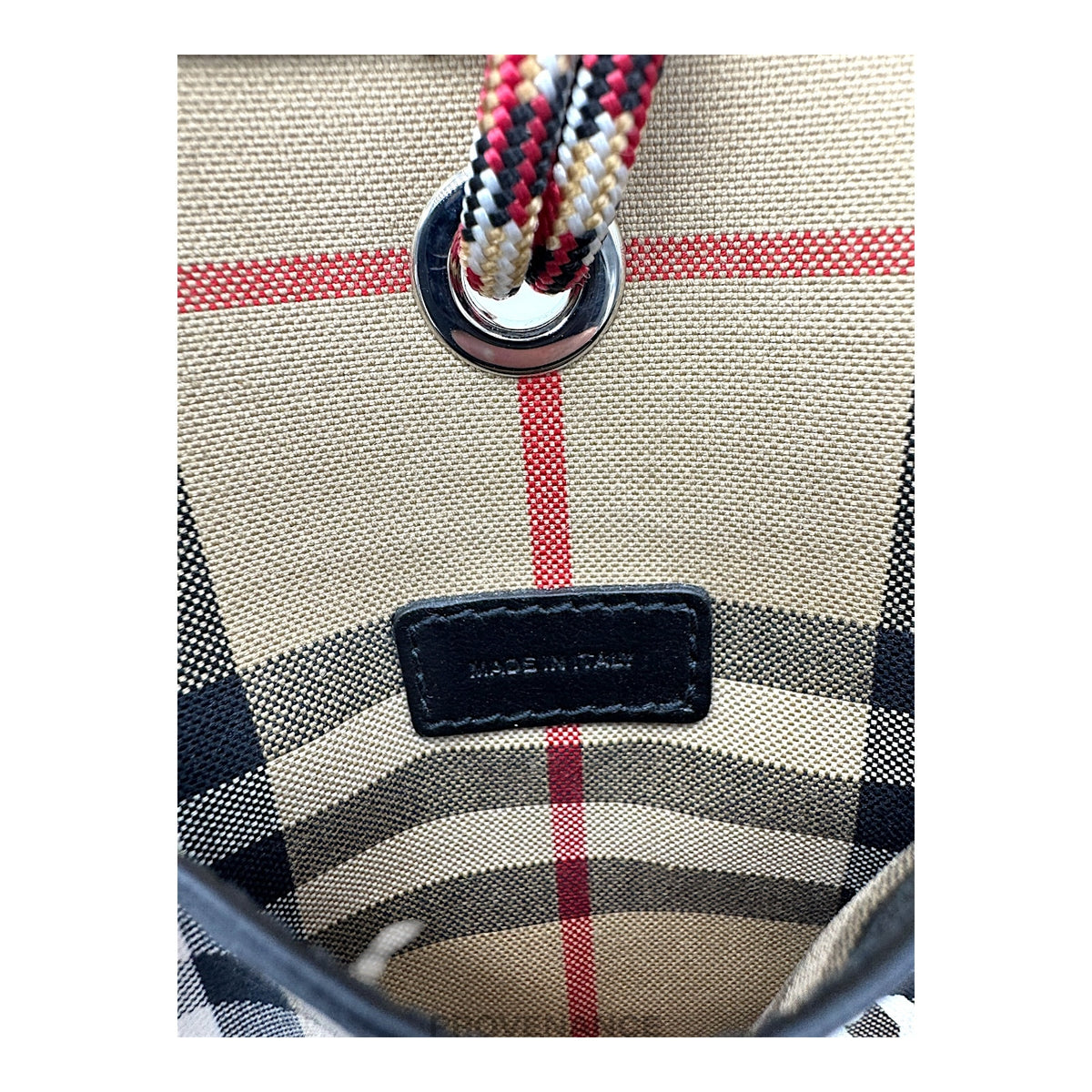 🔴 Burberry London England Lanyard Wallet - Nova Check Black
