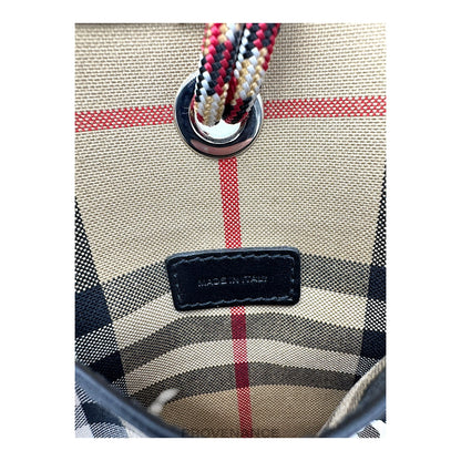 🔴 Burberry London England Lanyard Wallet - Nova Check Black