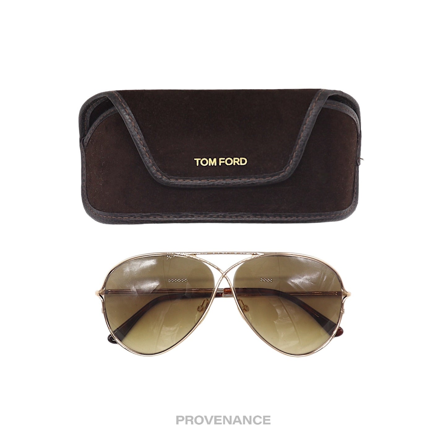 🔴 Tom Ford Shooting Sunglasses - Gold Brown Gradient