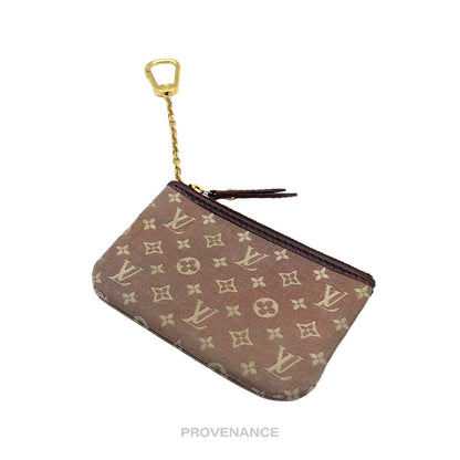 🔴 Louis Vuitton Key Pouch Cles - Monogram Idylle Red