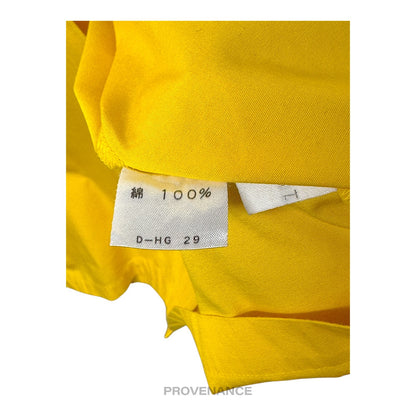 🔴 Balenciaga Sports Embroidered Bowling Shirt - Yellow M