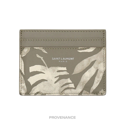 🔴 Saint Laurent Paris SLP Cardholder Wallet - Palms Stripe
