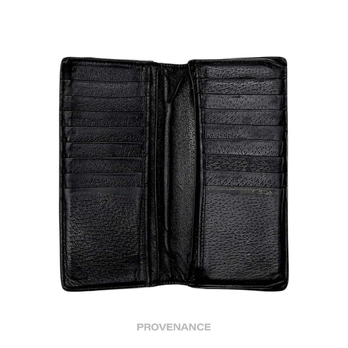 🔴 Gucci GG Marmont Long Wallet - Black Leather