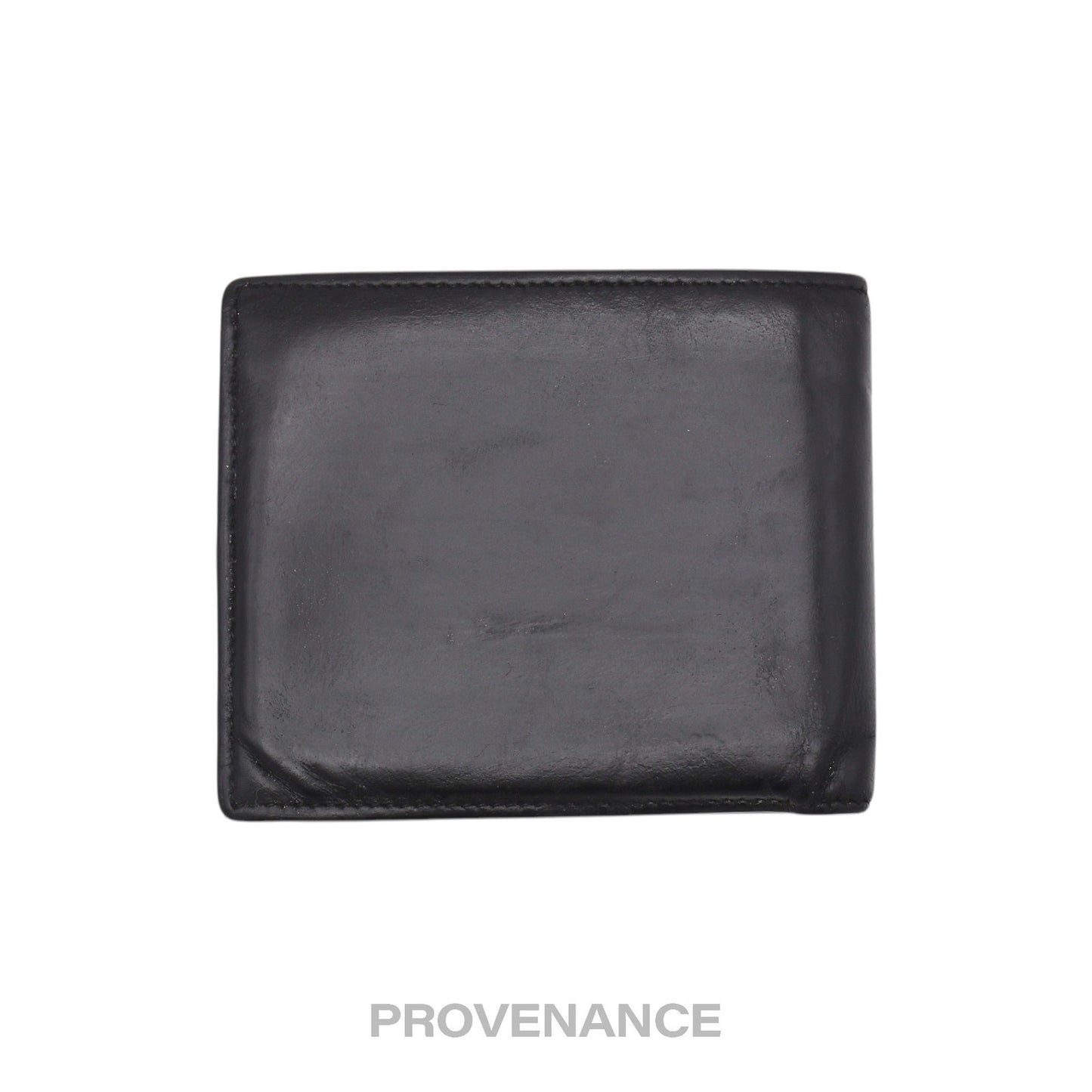 🔴 Saint Laurent Paris SLP Logo Bifold Wallet - Black