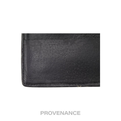 🔴 Gucci GG Marmont Bifold Wallet - Black Leather