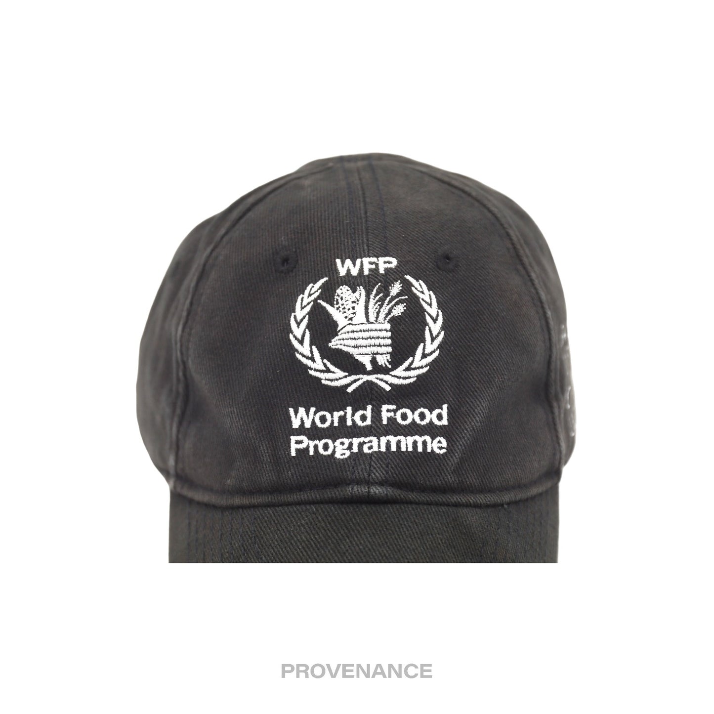 🔴 Balenciaga WFP World Food Programme Cap - Washed Black