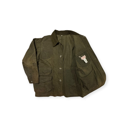 🔴 Filson Oil Tin Cloth Hunting Jacket 462 USA Vintage XL 46