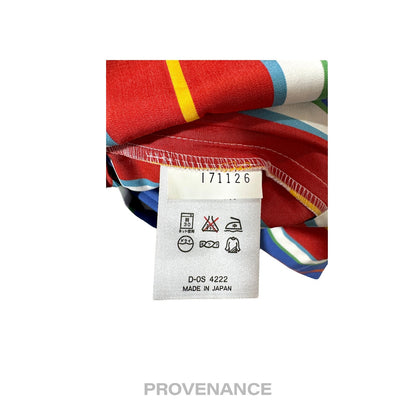 🔴 Balenciaga Golf Hoodie Vest - Striped Red Blue M