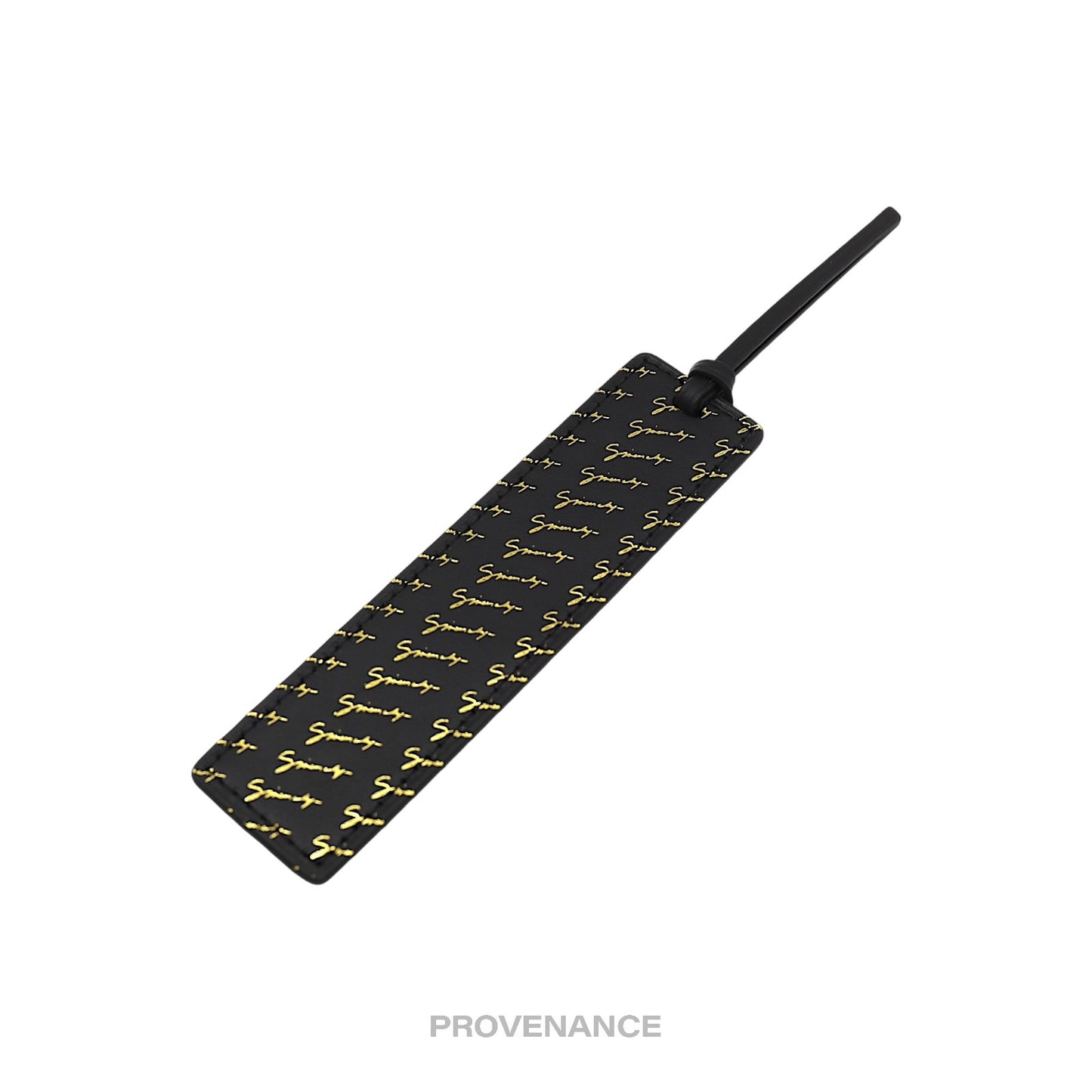 🔴 Givenchy Bookmark - Black Gold Leather Monogram