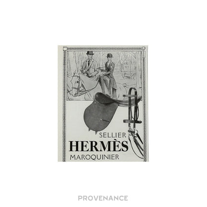 🔴 Hermes Antique Vintage Newsprint Ad - SELLIER MAROQUINIER