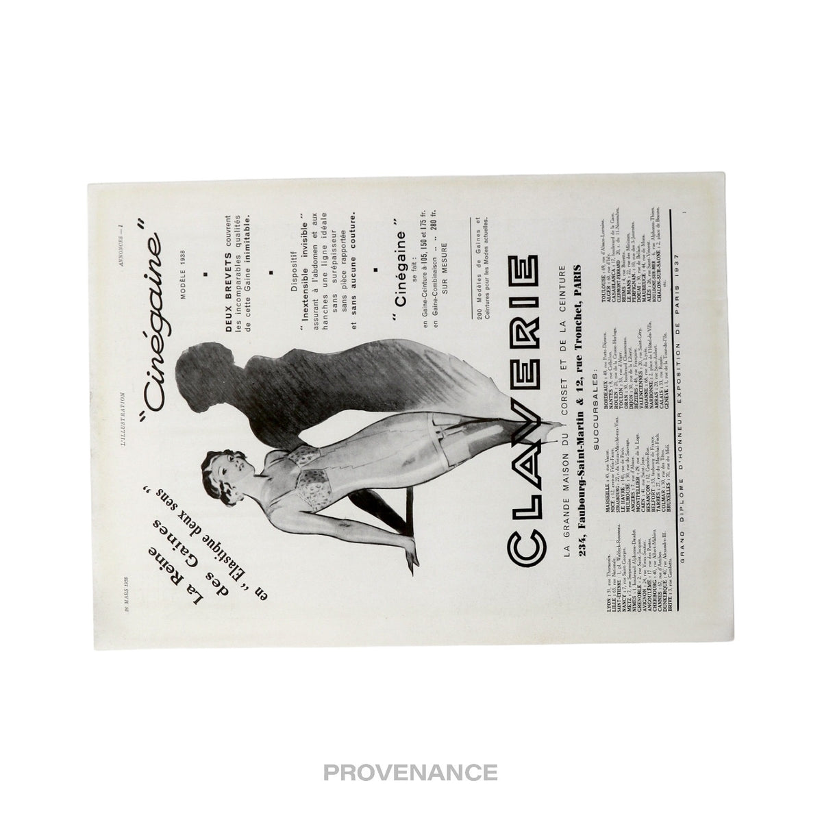 🔴 Hermes Antique Vintage Newsprint Ad - Horology