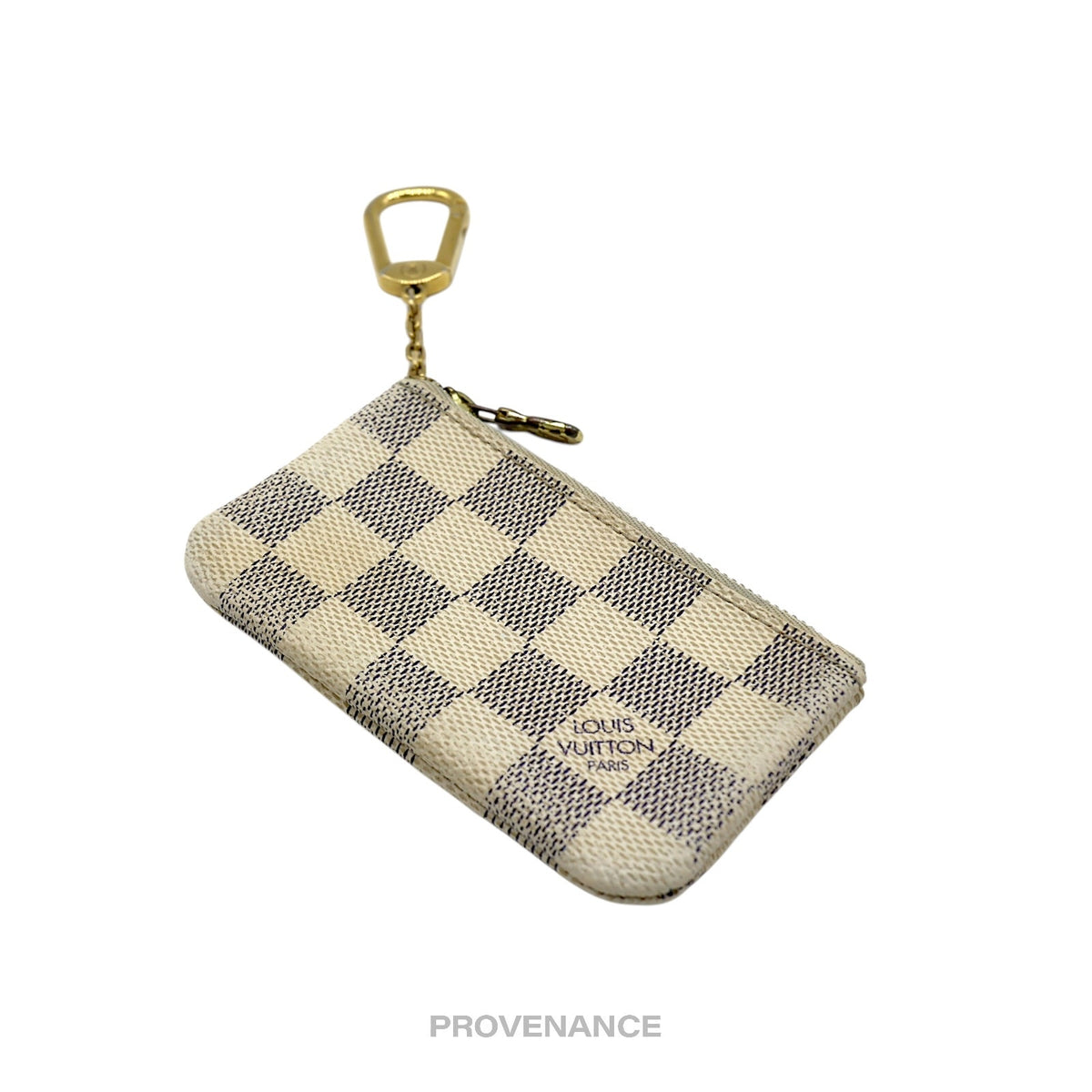 🔴 Louis Vuitton Key Pouch Cles - Damier Azur
