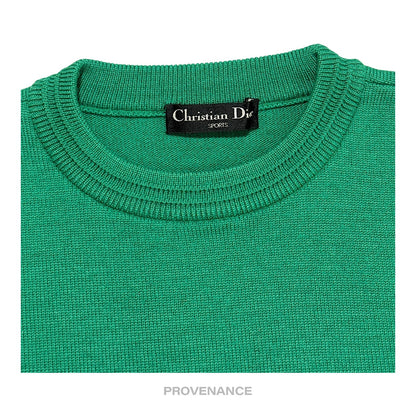 🔴 Christian Dior Sports CD Golf Wool Knit Sweater - Green