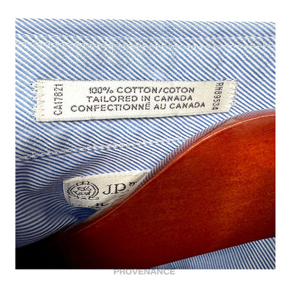 🔴 J. P. Tilford x Harry Rosen Shirt - Blue Twill 16/33