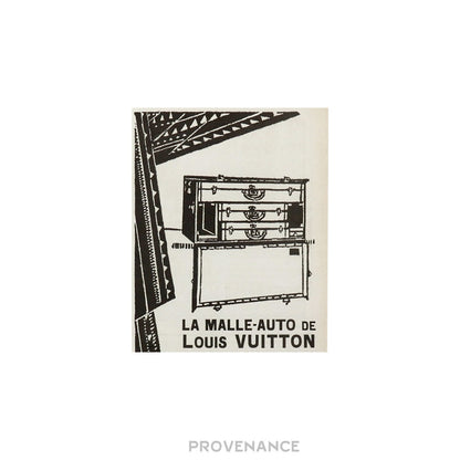 🔴 Louis Vuitton Antique Vintage Newsprint Ad - MALLE-AUTO