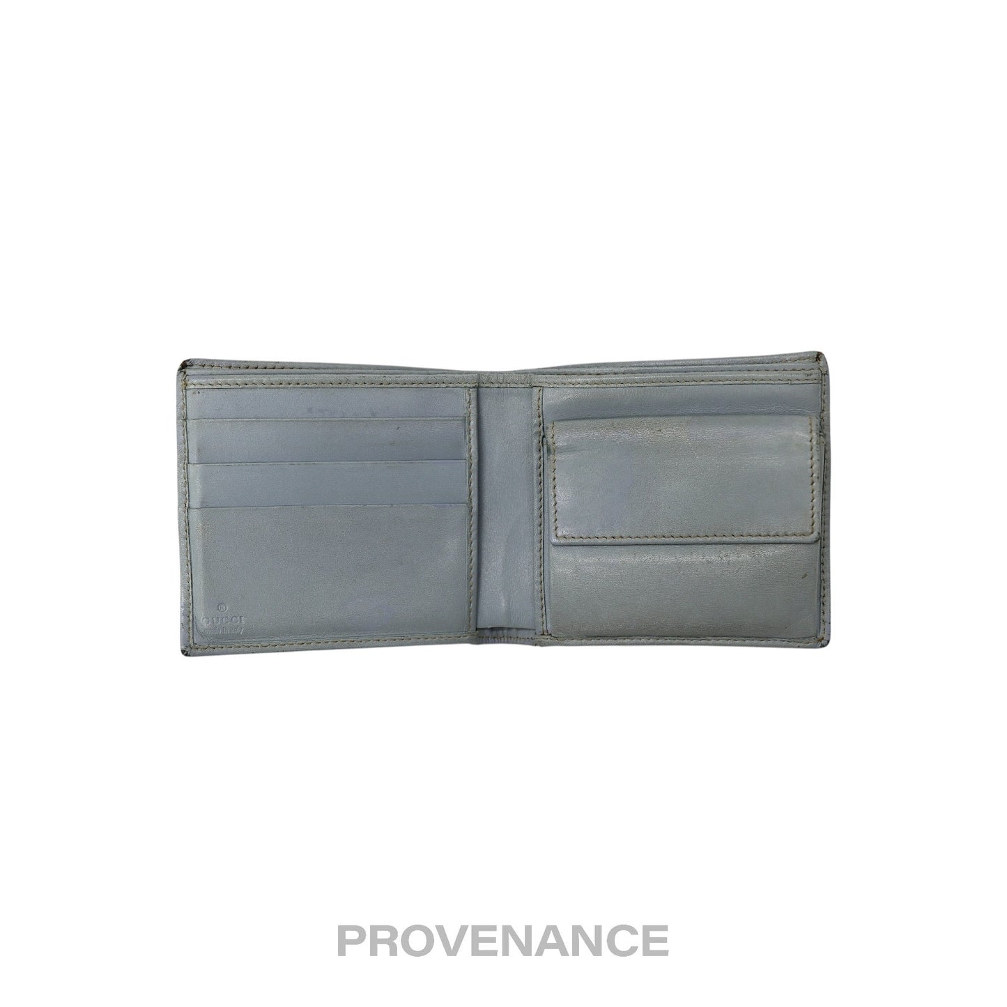 🔴 Gucci Bifold Wallet - GG Canvas Blue