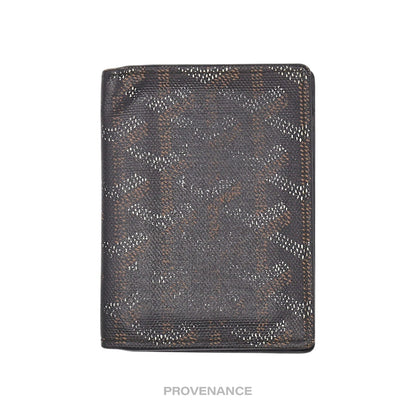 🔴 Goyard Saint-Marc Card Holder Wallet - Black Goyardine