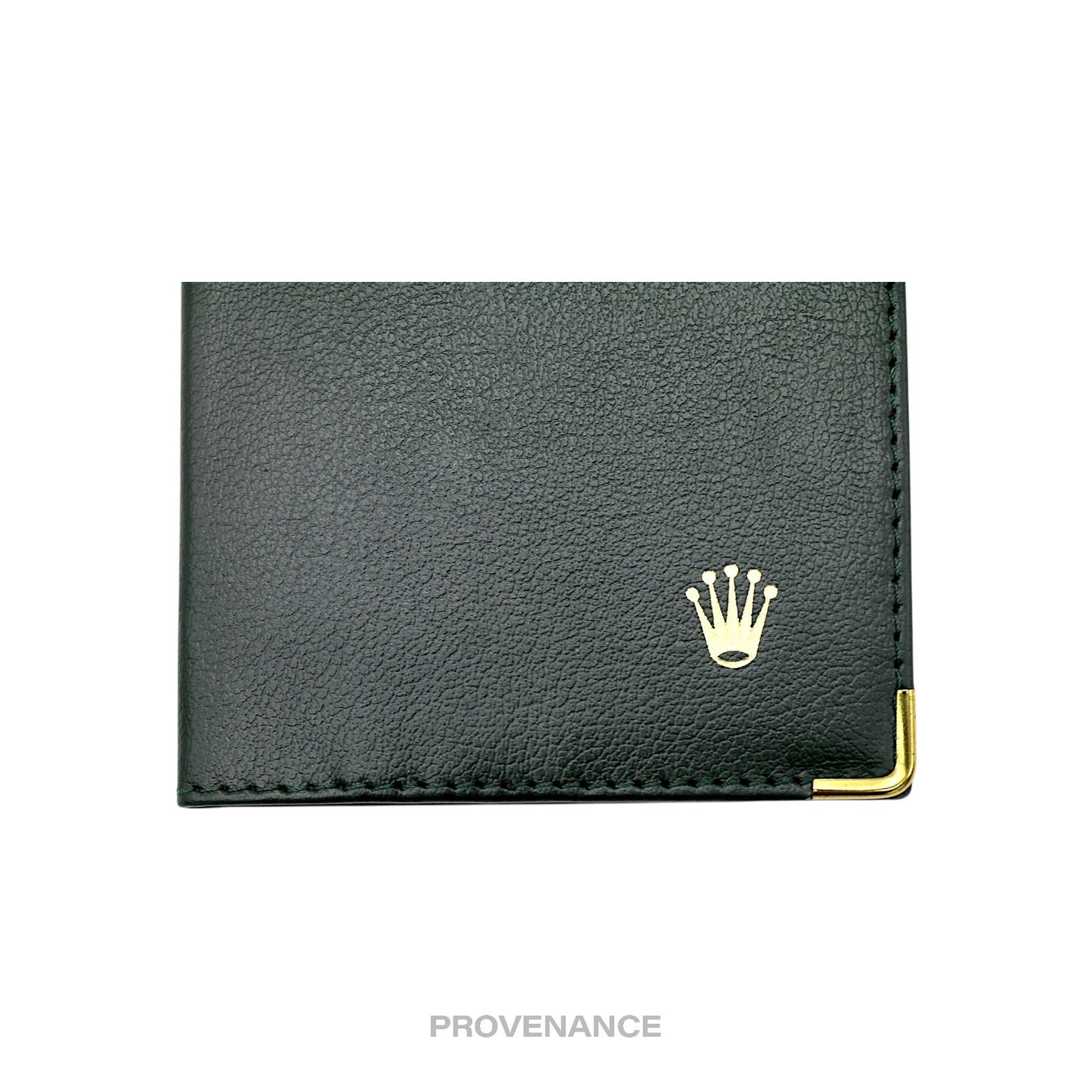 🔴 Rolex Crown Passport Wallet - Forest Green Leather R